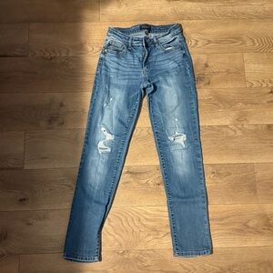 Judy Blue Women's Boyfriend Jeans - Light Blue